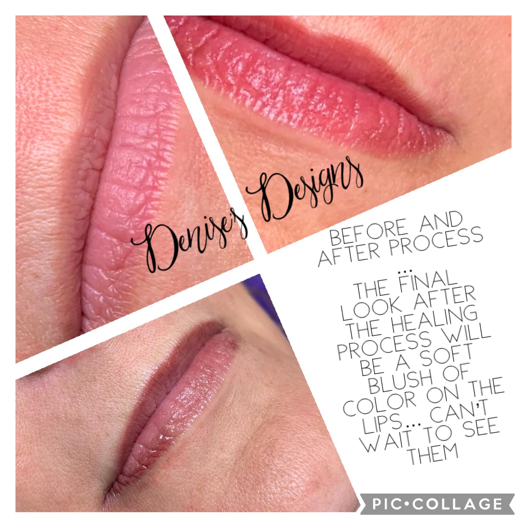 Lip Blush at Denise's Designs Hair, Beauty and Permanent Makeup Oak Creek Wisconsin